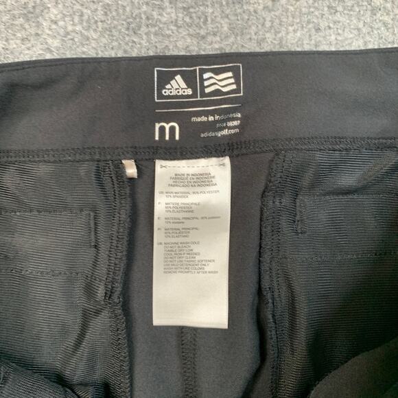 Adidas Pants Womens M Medium Black Performance Slit Pockets Tapered Ankle - Picture 5 of 8